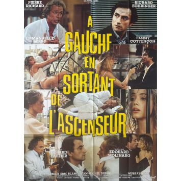 A GAUCHE EN SORTANT DE L'ASCENSEUR French Movie Poster- 47x63 in. - 1988 - Pierre Richard, Edouard Molinaro