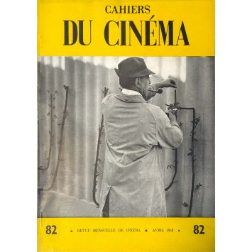 LES CAHIERS DU CINEMA French Magazine N°82 - 9x12 in. - 1958 - François Truffaut, Jacques Tati