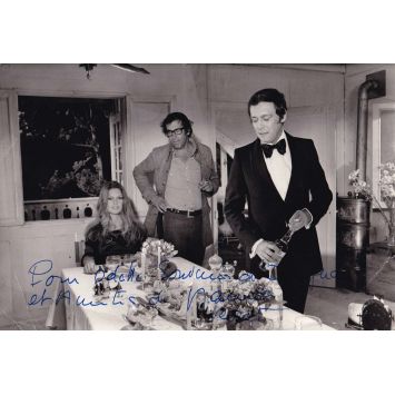 MAURICE RONET Photo signée française- 18x24 cm. - 1973 - Brigitte Bardot, Roger Vadim