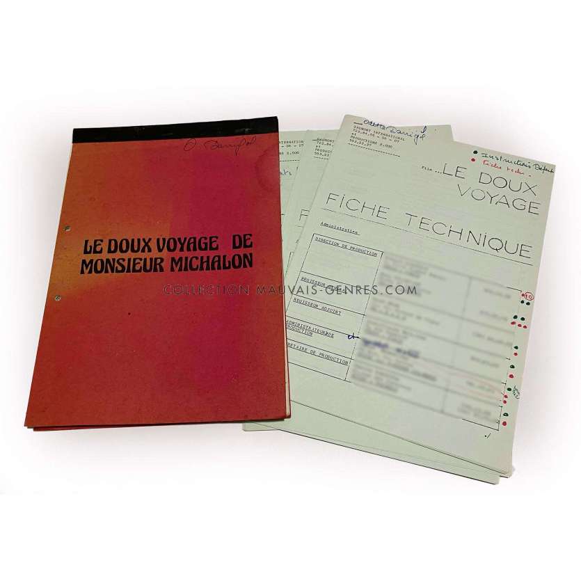 PAS DE PROBLEME Documents de production français- 21x30 cm. - 1975 - Miou-miou, Georges Lautner