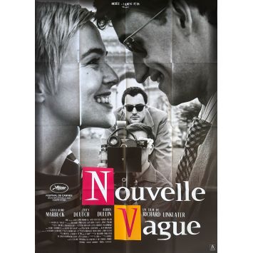 NOUVELLE VAGUE (2025) Affiche de cinéma - 120x160 cm. - 2025 - Guillaume Marbeck, Richard Linklater