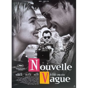 NOUVELLE VAGUE (2025) Affiche de cinéma - 40x54 cm. - 2025 - Guillaume Marbeck, Richard Linklater