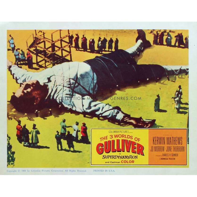 LES VOYAGES DE GULLIVER Photo de film N6 28x36 - 1960 - Kerwin Mathews, Ray Harryhausen