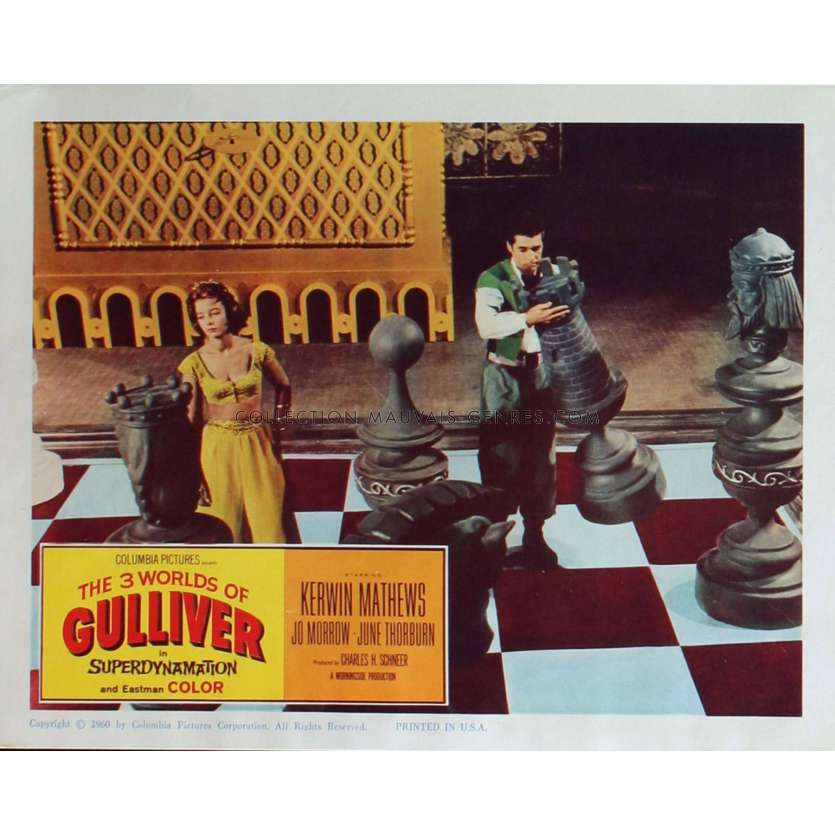 LES VOYAGES DE GULLIVER Photo de film N3 28x36 - 1960 - Kerwin Mathews, Ray Harryhausen