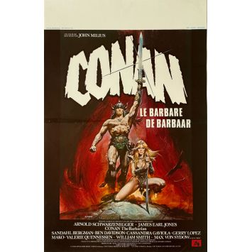 CONAN THE BARBARIAN Movie Poster- 14x21 in. - 1982 - Arnold Schwarzenegger, John Milius