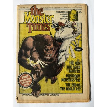 THE MONSTER TIMES Magazine Vol 1 - NO.1, 32p - 21x30 cm. - 1972 - Nosferatu, King Kong