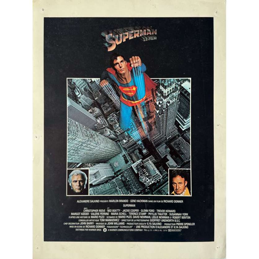 SUPERMAN Synopsis- 24x30 cm. - 1978 - Christopher Reeves, Richard Donner