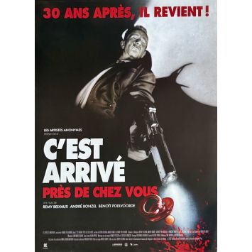 C'EST ARRIVE PRES DE CHEZ VOUS Affiche de cinéma- 40x54 cm. - 1992/R2022 - Benoit Poolvoerde, Remy Belvaux