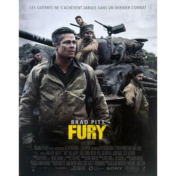 FURY Affiche de cinéma- 40x54 cm. - 2014 - Brad Pitt, David Ayer