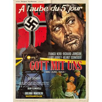 A L'AUBE DU CINQUIEME JOUR Affiche de cinéma- 60x80 cm. - 1970 - Bud Spencer, Giuliano Montaldo