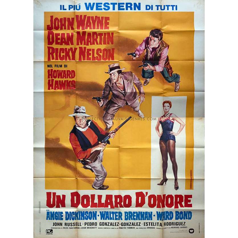 RIO BRAVO Movie Poster Two panels - 55x70 in. - 1959/R1978 - John Wayne, Howard Hawks