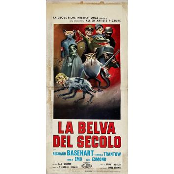 LA VIE PRIVE D'HITLER Affiche de cinéma- 33x71 cm. - 1962 - Richard Basehart, Stuart Heisler