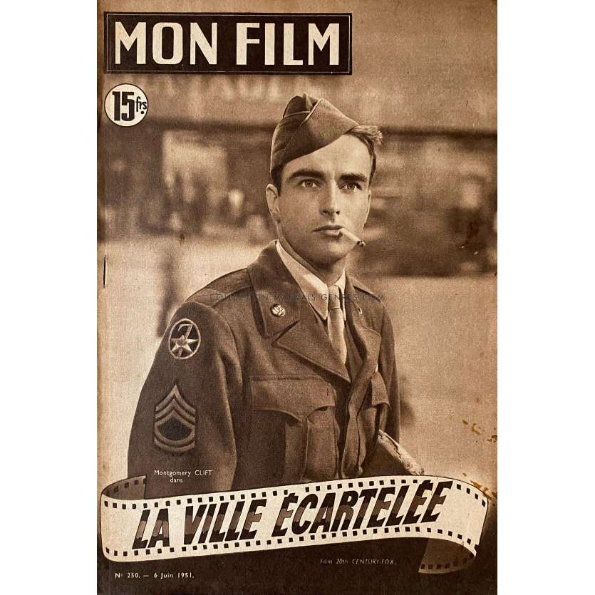 MON FILM Magazine - 1951 - Errol Flynn, Montgomery Clift