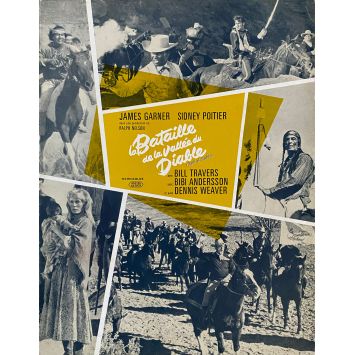 DUEL AT DIABLO Herald/Trade Ad 4p - 10x12 in. - 1966 - James Garner, Ralph Nelson