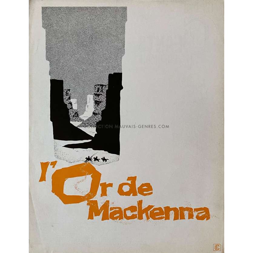 L'OR DE MACKENNA Synopsis 4p - 24x30 cm. - 1969 - Gregory Peck, J. Lee Thomson