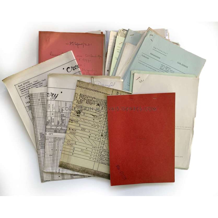 CREEZY Production Documents- 9x12 in. - 1974 - Alain Delon, Pierre Granier-Deferre