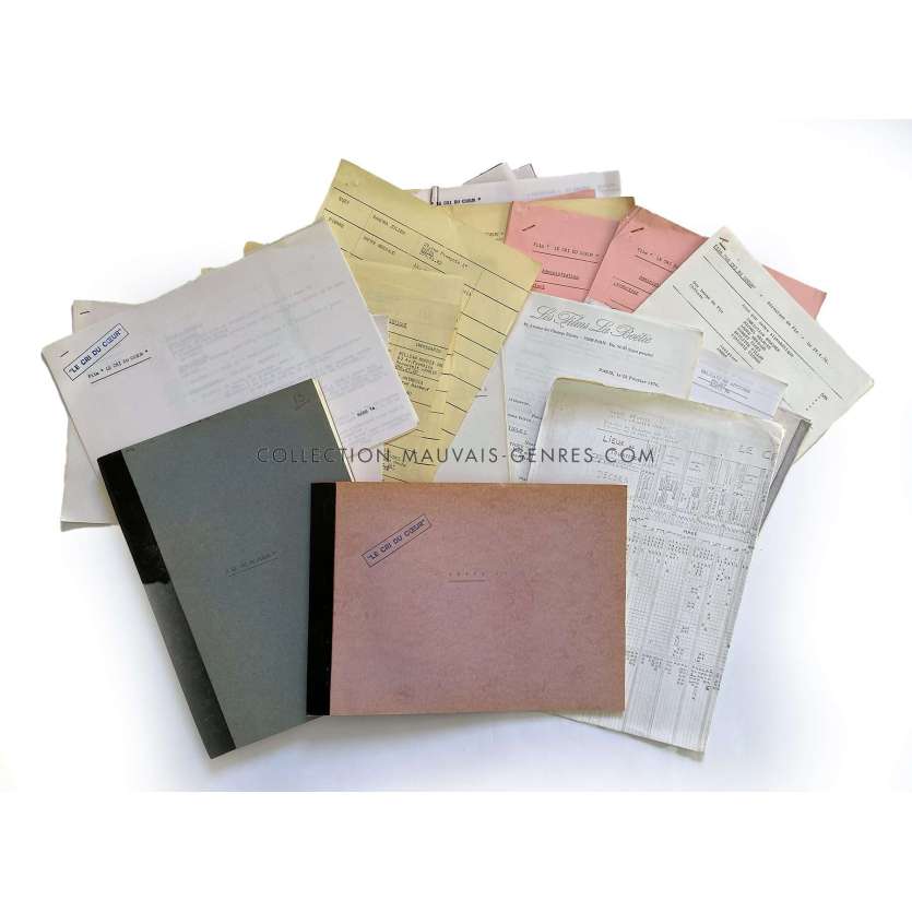 LE CRI DU COEUR Movie Script 121p - 9x12 in. - 1974 - Stéphane Audran, Claude Lallemand