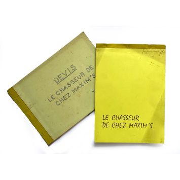 LE CHASSEUR DE CHEZ MAXIM'S Documents de production- 21x30 cm. - 1976 - Michel Galabru, Claude Vital