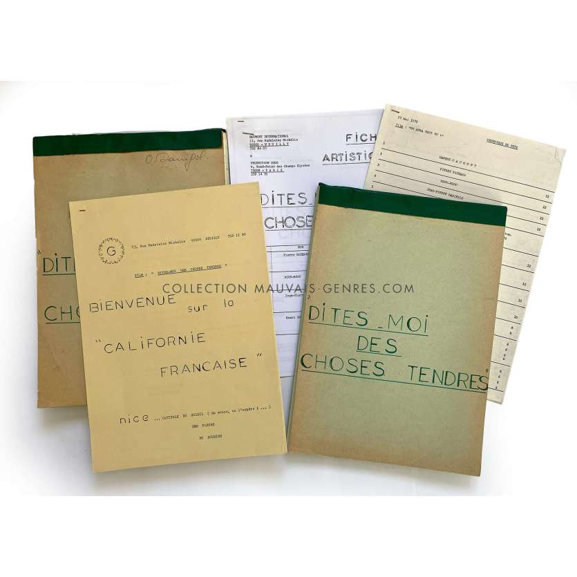 WE'VE SEEN EVERYTHING Production Bible 2 versions - 9x12 in. - 1976 - Pierre Richard, Georges Lautner