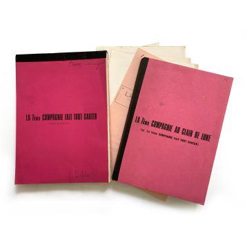 THE SEVENTH COMPANY OUTDOOR Movie Script 137p - 9x12 in. - 1977 - Jean Lefebvre, Robert Lamoureux