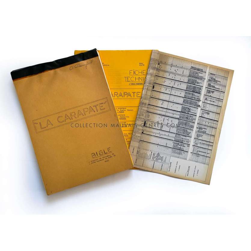 LA CARAPATE Documents de production- 21x30 cm. - 1978 - Pierre Richard, Gérard Oury