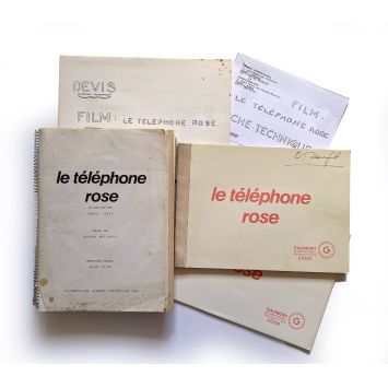 LE TELEPHONE ROSE Scénario 268p - 21x30 cm. - 1975 - Mireille Darc, Edouard Molinaro