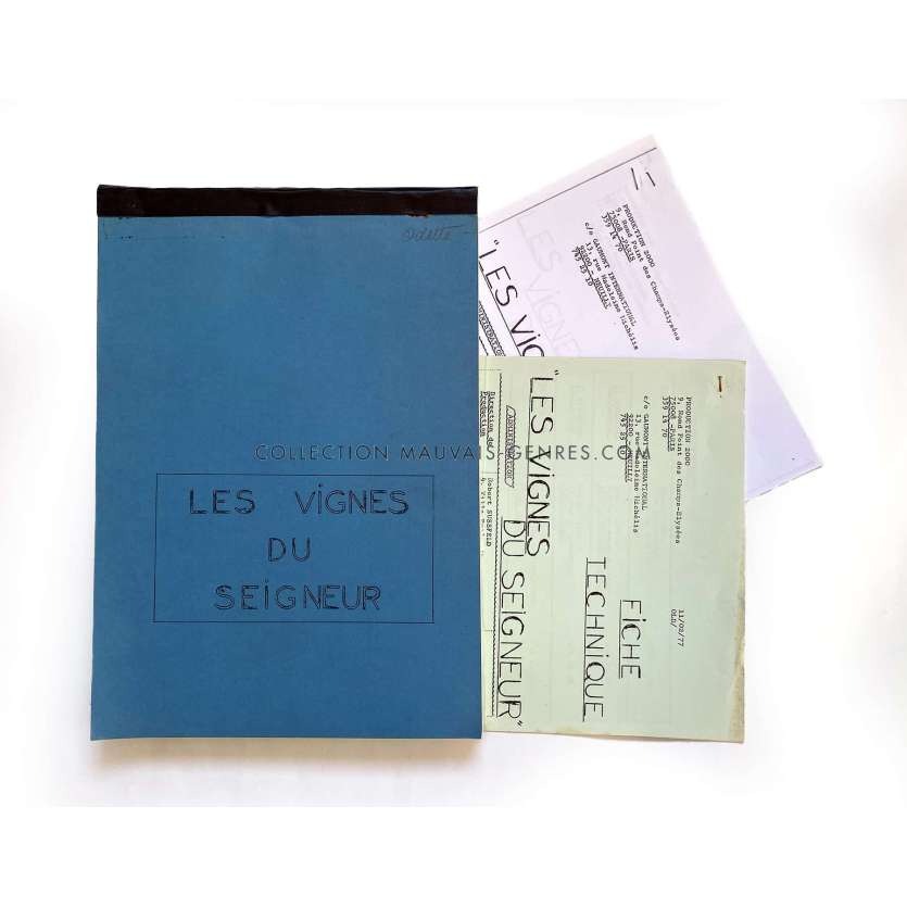 LE MAESTRO Documents de production- 21x30 cm. - 1977 - Jean Lefebvre, Claude Vital