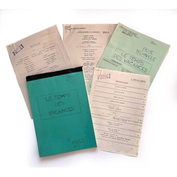 LE TEMPS DES VACANCES Documents de production- 21x30 cm. - 1979 - Nathalie Delon, Claude Vital