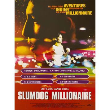 SLUMDOG MILLIONAIRE Affiche de film- 40x54 cm. - 2008 - Dev Patel, Danny Boyle