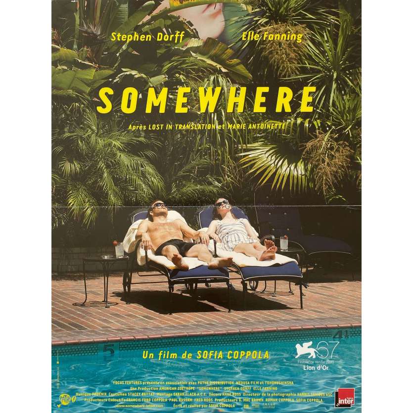 SOMEWHERE Movie Poster- 15x21 in. - 2010 - Stephen Dorff, Sofia Coppola