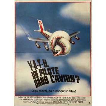Y A T-IL UN PILOTE DANS L'AVION Affiche de film- 40x54 cm. - 1980 - Leslie Nielsen, David Zucker