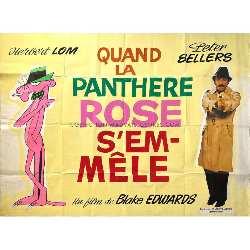 QUAND LA PANTHERE ROSE S'EMMELE Affiche de film- 150x200 cm. - 1976 - Peter Sellers, Blake Edwards