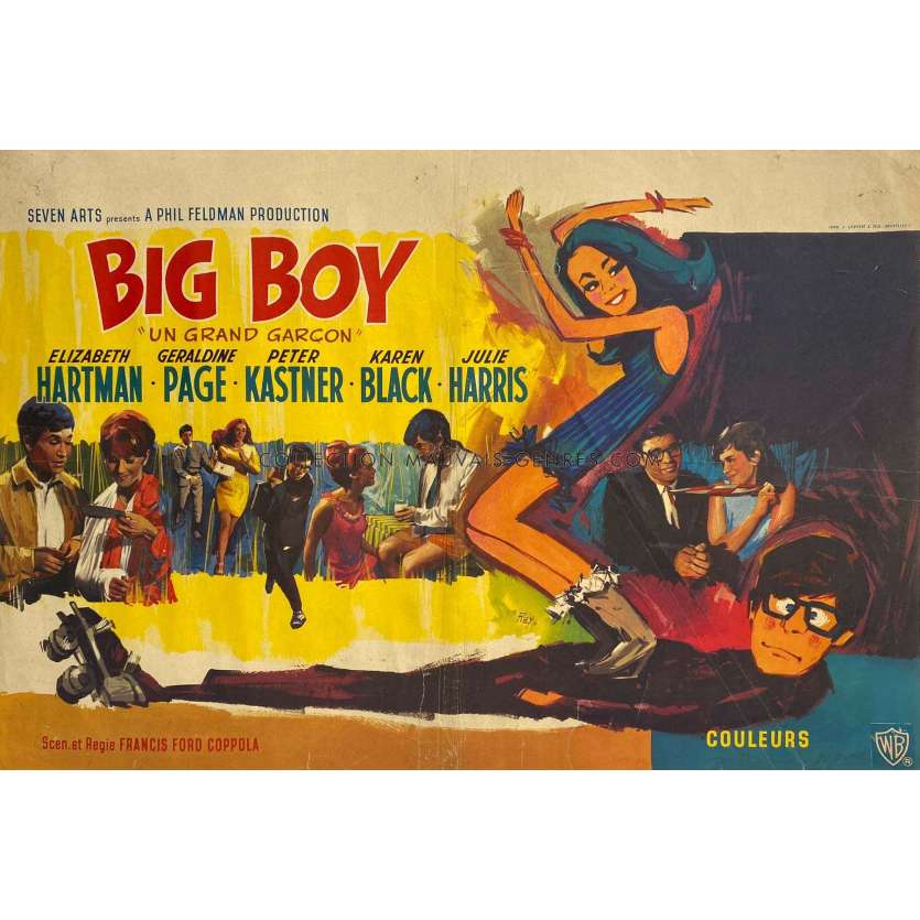 BIG BOY Affiche de film- 35x55 cm. - 1966 - Elizabeth Hartman, Francis Ford Coppola