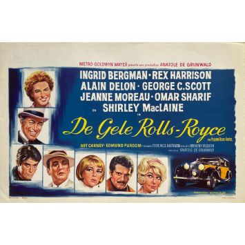 THE YELLOW ROLLS-ROYCE Movie Poster- 14x21 in. - 1964 - Alain Delon, Anthony Asquith