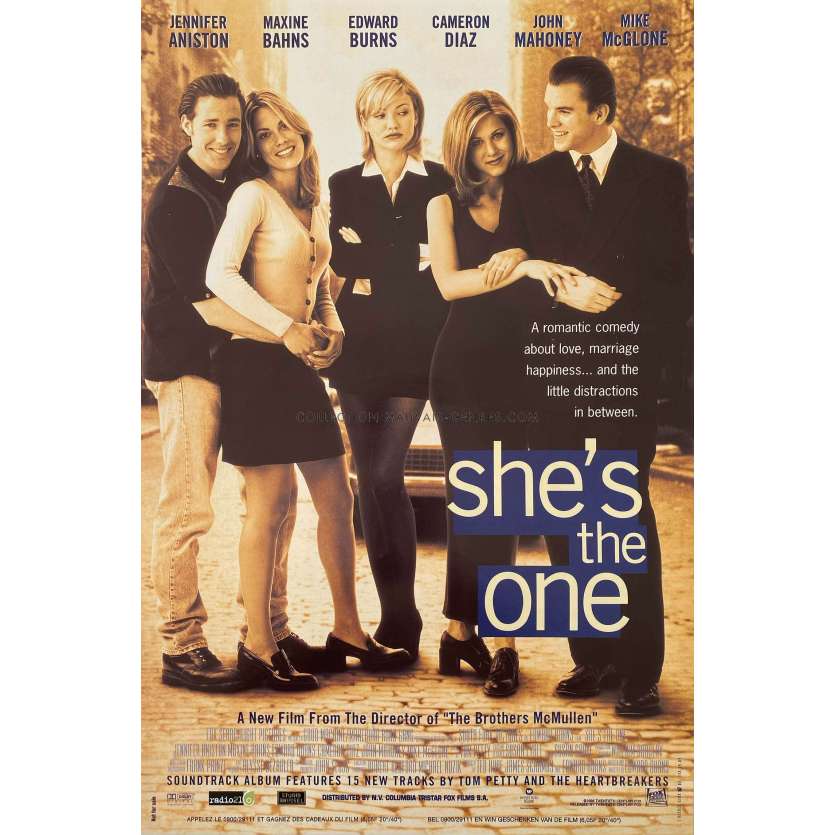 SHE'S THE ONE Movie Poster- 11x20 in. - 1996 - Jennifer Aniston, Edward Burns