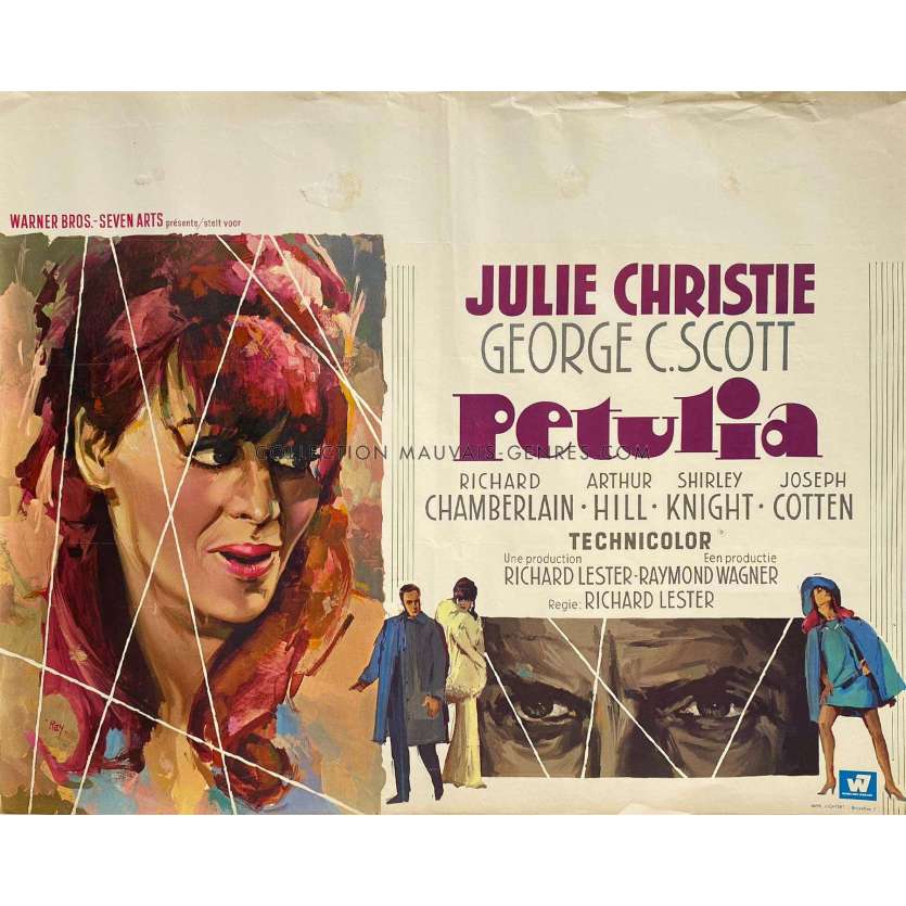PETULIA Movie Poster- 19x22 in. - 1968 - Julie Christie, Richard Lester