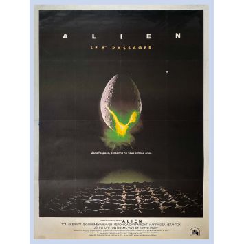 ALIEN Affiche de film entoilée- 120x160 cm. - 1979 - Sigourney Weaver, Ridley Scott