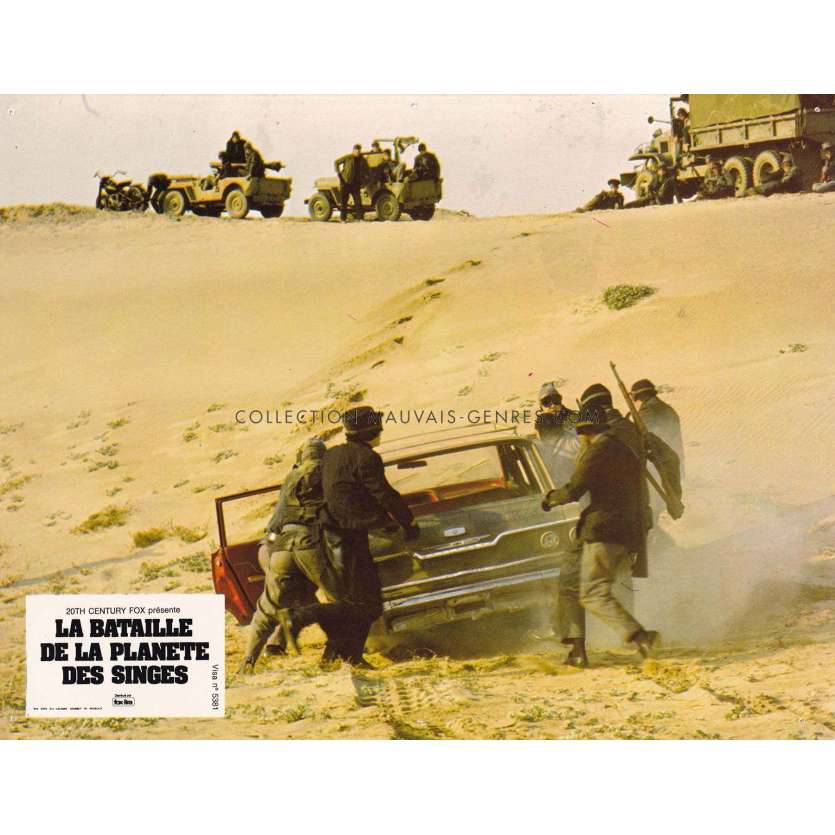 LA BATAILLE DE LA PLANETE DES SINGES Photo de film- 22x28 cm. - 1973 - Roddy McDowall, J. Lee Thompson