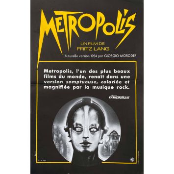 METROPOLIS Movie Poster- 15x21 in. - 1927/R1984 - Brigitte Helm, Fritz Lang