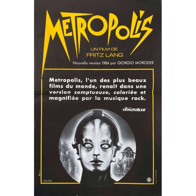 METROPOLIS Movie Poster- 15x21 in. - 1927/R1984 - Brigitte Helm, Fritz Lang