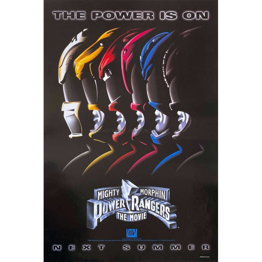 POWER RANGERS Movie Poster- 11x20 in. - 2017 - Dacre Montgomery, Dean Israelite