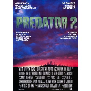 PREDATOR 2 Movie Poster- 14x21 in. - 1990 - Danny Glover, Stephen Hopkins