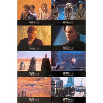 STAR WARS 2 - L'ATTAQUE DES CLONES Photos de film x8 - 22x28 cm. - 2002 - Natalie Portman, George Lucas