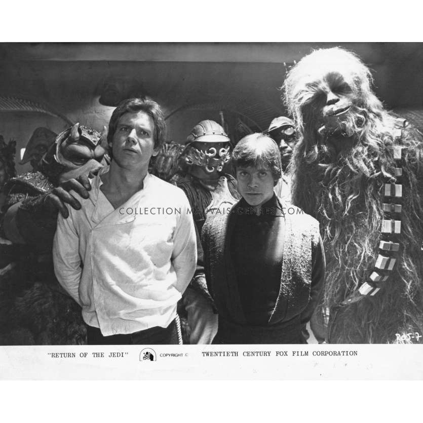 STAR WARS 6 - LE RETOUR DU JEDI Photo de presse ROJ-7 - 20x25 cm. - 1983 - Harrison Ford, Richard Marquand