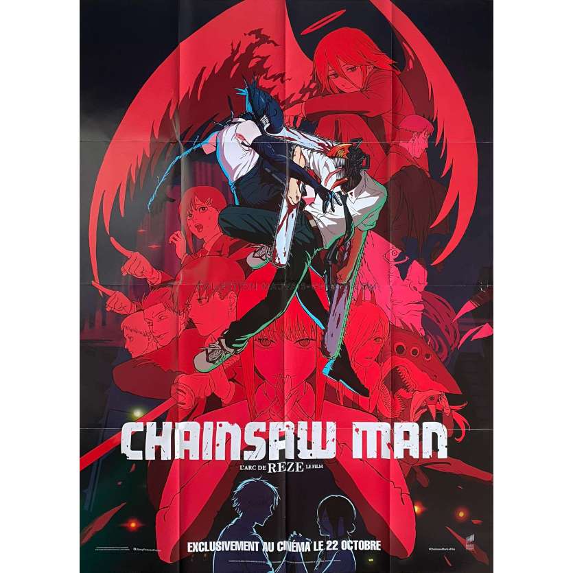 CHAINSAW MAN - L'ARC DE REZE Affiche de film- 120x160 cm. - 2026 - Kikunosuke Toya, Tatsuya Yoshihara