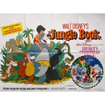 LE LIVRE DE LA JUNGLE Affiche de film- 76x102 cm. - 1967/R1973 - Louis Prima, Walt Disney