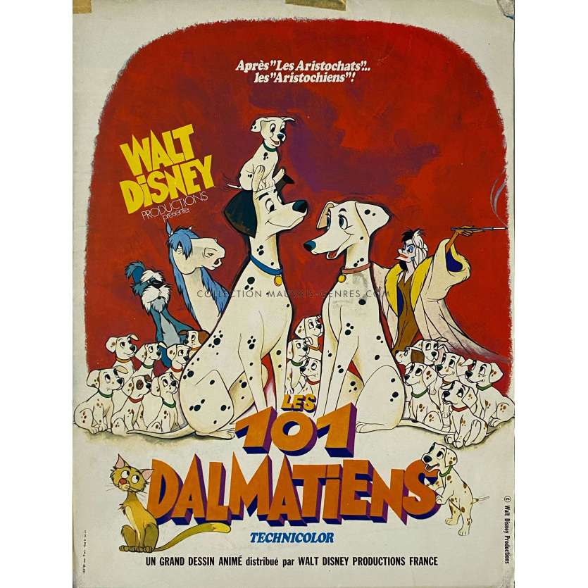 101 DALMATIANS Herald/Trade Ad 4p - 10x12 in. - 1961/R1970 - Rod Taylor, Walt Disney