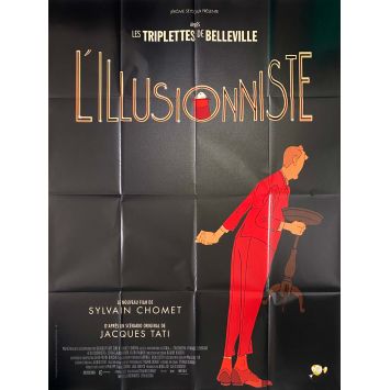 L'ILLUSIONNISTE Affiche de film- 120x160 cm. - 2010 - Jean-Claude Donda, Sylvain Chomet, Tati