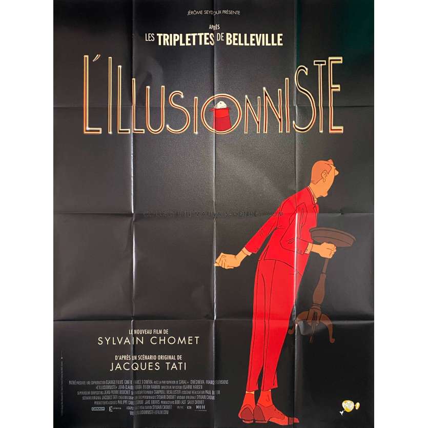 THE ILLUSIONIST Movie Poster- 47x63 in. - 2010 - Jean-Claude Donda, Sylvain Chomet, Tati