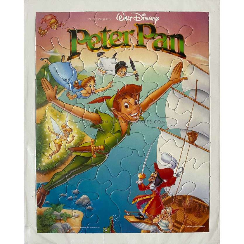 PETER PAN Puzzle Promo- 24x30 cm. - 1953/R1990 - Walt Disney
